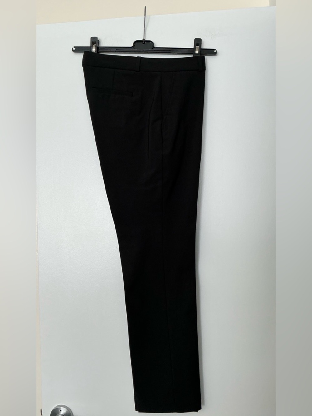 BNWOT - BANANA REPUBLIC Black Trousers Pants Ryan Stetch Fine Wool - US 4